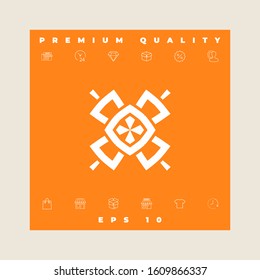 Geometric oriental pattern. Logo. Graphic elements for your design