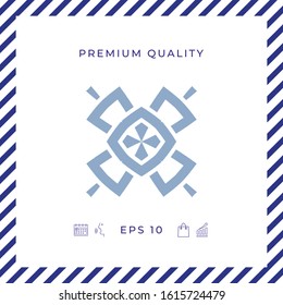Geometric oriental pattern. Logo. Graphic elements for your design