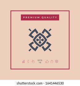 Geometric oriental pattern. Logo. Graphic elements for your design