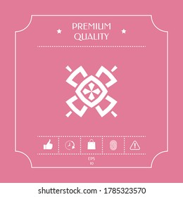 Geometric oriental pattern. Logo. Graphic elements for your design