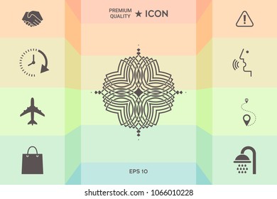 Geometric oriental pattern. Logo for your design