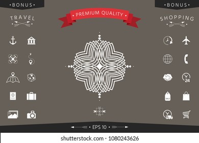 Geometric oriental pattern. Logo for your design