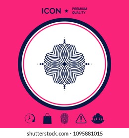 Geometric oriental pattern. Logo for your design