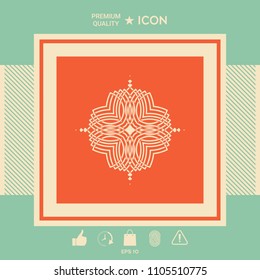 Geometric oriental pattern. Logo for your design