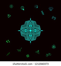 Geometric oriental pattern. Logo for your design