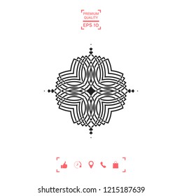 Geometric oriental pattern. Logo for your design