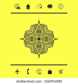 Geometric oriental pattern. Logo for your design