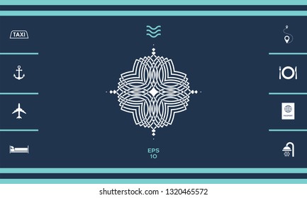 Geometric oriental pattern. Logo for your design