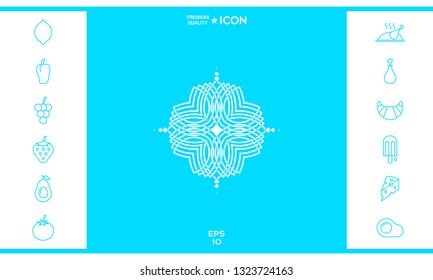 Geometric oriental pattern. Logo for your design