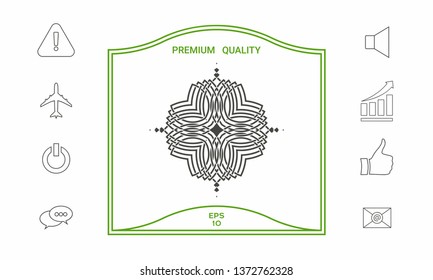 Geometric oriental pattern. Logo for your design