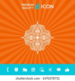 Geometric oriental pattern. Logo for your design
