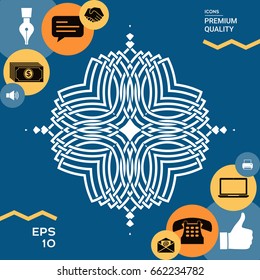 Geometric oriental pattern. Logo for your design