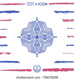 Geometric oriental pattern. Logo for your design