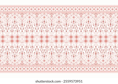 Geometric oriental pattern,geometric floral pattern on white background,vector illustration,floral cross stitch pattern,Aztec style,abstract background.design for texture,fabric,clothing,decoration.