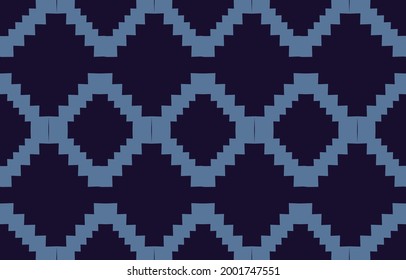 Patrón geométrico oriental tribal étnico tradicional Diseño para alfombra, papel pintado, ropa, envoltura, batik, tela, ilustración vectorial estilo bordado.