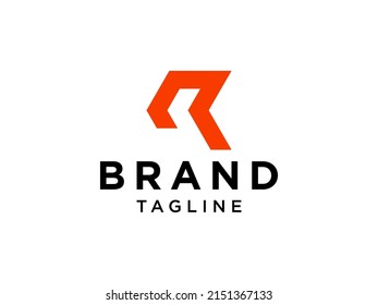 Geometric Origami Arrows Initial Letter R Logo. Usable for Business, Real Estate, Architecture and Building Logos. Flat Vector Logo Design Template Element.
