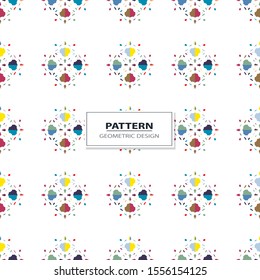 geometric ornament. abstract fractal kaleidoscopic retro seamless pattern. Beautiful illustrations.