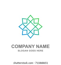 Geometric Ornament Abstract Logo Vector 