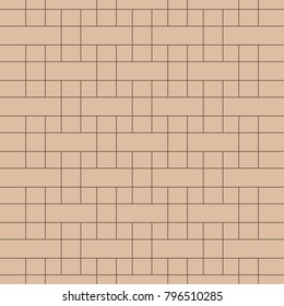 Geometric ornament. Beige and brown seamless pattern for web, textile and wallpapers
