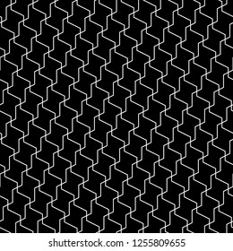 Geometric ornament. Blocks background. Linear motif. Digital paper, textile print, web designing, abstract. Seamless surface pattern design. Polygons backdrop. Figures wallpaper. Vector artwork