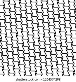 Geometric ornament. Blocks background. Polygons backdrop. Linear motif. Figures wallpaper. Digital paper, textile print, web designing, abstract. Seamless surface pattern design. Vector artwork.