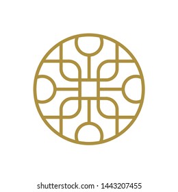 Geometric Ornament Business Company Vector Logo Design