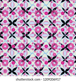 Geometric ornament for ceramics, wallpaper, textile, web, cards. Ethnic pattern. Border ornament. Native american design, Navajo. Mexican motif, Aztec ornament