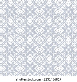 Geometric ornament for ceramics, wallpaper, textile, web, cards. Ethnic pattern. Border ornament. Native american design, Navajo. Mexican motif, Aztec ornament blue background.