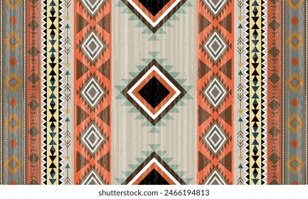 Geometric ornament for ceramics, wallpaper, textile, web, cards,Ethnic pattern, Border ornament, Native american desig, Rug,Mexican motif Aztec ornament, vector illustration