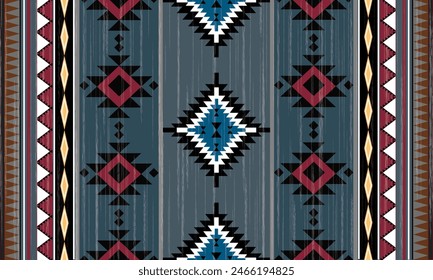 Geometric ornament for ceramics, wallpaper, textile, web, cards,Ethnic pattern, Border ornament, Native american desig, Rug,Mexican motif Aztec ornament, vector illustration