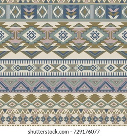 Geometric ornament for ceramics, wallpaper, textile, web, cards. Ethnic pattern. Border ornament. Native american design, Navajo. Mexican motif, Aztec ornament