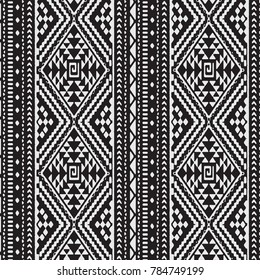 Geometric ornament for ceramics, wallpaper, textile, web, cards. Ethnic pattern. Border ornament. Native american design, Navajo. Mexican motif, Aztec ornament