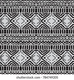 Geometric ornament for ceramics, wallpaper, textile, web, cards. Ethnic pattern. Border ornament. Native american design, Navajo. Mexican motif, Aztec ornament