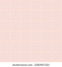 geometric ornament with circles pink background seamless abstract pattern for fabric surface design packaging vector illustration
