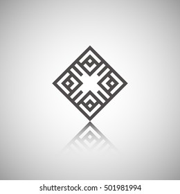 Geometric ornament decoration.