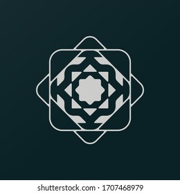 diseño de adornos geométricos. diseño de símbolos de elemento geométrico.