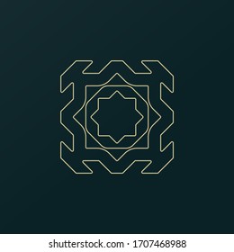 geometric ornament design. geometry element symbol design.