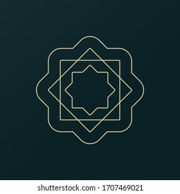 geometric ornament design. geometry element symbol design.