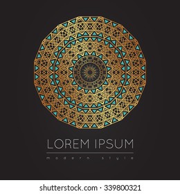 Geometric ornament, design modern card. Vector mystery linear pattern. Modern stylish texture. Contemporary graphic design.