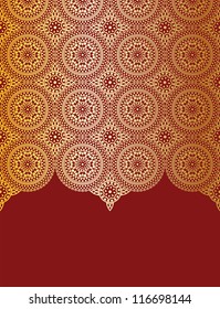 Geometric ornament design template