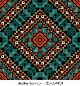 Geometric ornament in ethnic style