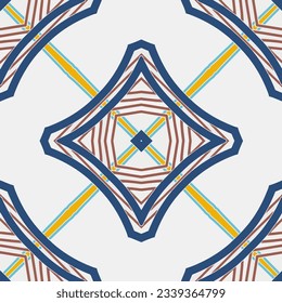 Geometric ornament in ethnic style.Seamless pattern with abstract  shapes.Repeat design for fashion, textile design,  on wall paper, wrapping paper, fabrics and home decor.