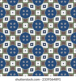 Geometric ornament in ethnic style.Seamless pattern with abstract  shapes.Repeat design for fashion, textile design,  on wall paper, wrapping paper, fabrics and home decor.