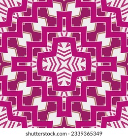 Geometric ornament in ethnic style.Seamless pattern with abstract  shapes.Repeat design for fashion, textile design,  on wall paper, wrapping paper, fabrics and home decor.