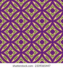 Geometric ornament in ethnic style.Seamless pattern with abstract  shapes.Repeat design for fashion, textile design,  on wall paper, wrapping paper, fabrics and home decor.