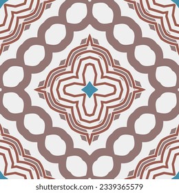 Geometric ornament in ethnic style.Seamless pattern with abstract  shapes.Repeat design for fashion, textile design,  on wall paper, wrapping paper, fabrics and home decor.