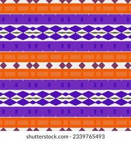 Geometric ornament in ethnic style.Seamless pattern with abstract  shapes.Repeat design for fashion, textile design,  on wall paper, wrapping paper, fabrics and home decor.