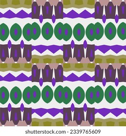 Geometric ornament in ethnic style.Seamless pattern with abstract  shapes, repeat tiles.Repeat design for fashion, textile design,  on wall paper, wrapping paper, fabrics and home decor.