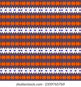 Geometric ornament in ethnic style.Seamless pattern with abstract  shapes, repeat tiles.Repeat design for fashion, textile design,  on wall paper, wrapping paper, fabrics and home decor.