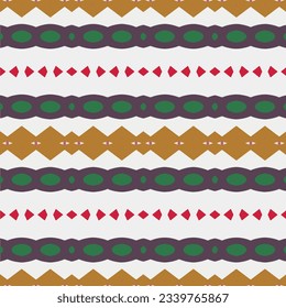 Geometric ornament in ethnic style.Seamless pattern with abstract  shapes.Repeat design for fashion, textile design,  on wall paper, wrapping paper, fabrics and home decor.